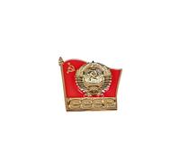 Soviet Red Flag Medal Russian Enamel Pins Vintage Emblem USSR Badge Russian Medals Brooch