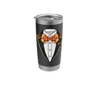 Soviet Russia Cold War Era Tuxedo Stainless Steel Insulated Tumbler