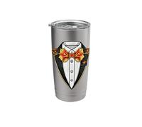 Soviet Russia Cold War Era Tuxedo Stainless Steel Insulated Tumbler