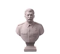 Soviet Russian USSR Leader Joseph Stalin Marble Bust Statue Sculpture 16 cm