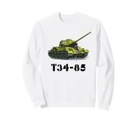 Soviet Russian WWII Military Tank - T34-85 Tank Sweatshirt