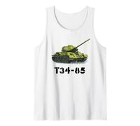Soviet Russian WWII Military Tank - T34-85 Tank Tank Top