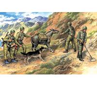 Soviet Sappers (1979-1988) 3 Soldiers 1 Sapper Donkey Dog Figure 1:35 Model Kit