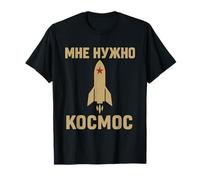 Soviet Space Retro Cosmonaut USSR Cosmos Vintage Rocket T-Shirt