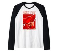 Soviet Sumerhero Comrade of Steel Authentic Soviet Art Raglan Baseball Tee