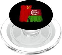 Soviet Union Afghanistan Half Flag USSR Afghan Heritage PopSockets PopGrip for MagSafe