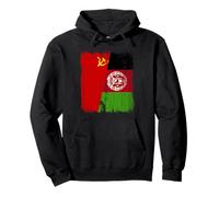 Soviet Union Afghanistan Half Flag USSR Afghan Heritage Pullover Hoodie