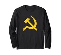 Soviet Union Communist Flag Hammer and Sickle Long Sleeve T-Shirt