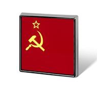 Soviet Union Flag Funny Lapel Tie Pin Buttons Brooch Badge Pin Clothes Hat Accessories for Men Women