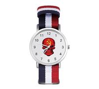 Soviet Union Skull National Flag Sport Watch for Men Women Nylon Strap Wrist Watch Analog Quartz Watch