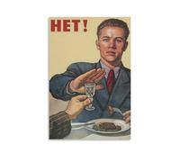 Soviet USSR Propaganda Vintage Poster No to Alcohol Retro CCCPCreativity Into Simple Design Canvas Painting Animation Film Canvas Poster Youth Decorative Home Aesthetics Poster20x30inch(50x75cm) Unfra