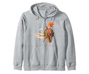 Soviet Women Pilots Authentic Soviet Art Zip Hoodie