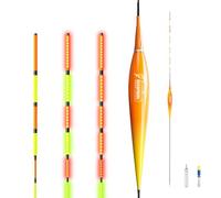 Sovietiep Fishing Bobbers, Light up Bobbers Night Fishing, Fishing Floats, Glow in The Dark Bobbers, Slip Bobbers for Fishing, Day or Night Fishing Gear, Deep Stillwater(3-6 Meters)