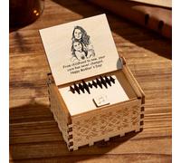 Soview Custom Photo Name Music Box with Personalized Gift with Record Song, Wooden Electronic Music Gift for Mom, Mothers Day