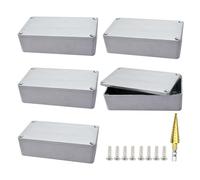 SOVLLIS Aluminum Stomp Box Effects Pedal Enclosure Guitar Pedal Enclosure 1590B Aluminum Box Stomp Box Pedal Box for DIY Guitar Pedal Guitar Instrument Cases Storage Holder 5Pack