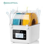Sovol 2 Rolls Filament Dehydrator Spool Holder Filaments Dry Box for 1.75mm, 2.85mm ABS PLA PETG TPU FDM Material 3D Printer UK Plug