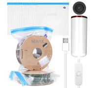 Sovol 3D Filament Vacuum Storage Bag Kit with USB Pump, Transparent White