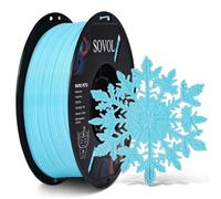 Sovol 3D Printer Rapid PETG Filament 1.75mm 1KG (2.2lbs), High Precision, Strong Toughness, Wiring Tightness, Dimensional Accuracy +/- 0.03 mm, 3D Printing High Speed PETG Filaments, Light Blue