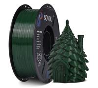 Sovol 3D Printer Rapid PETG Filament 1.75mm 1KG (2.2lbs), High Precision, Strong Toughness, Wiring Tightness, Dimensional Accuracy +/- 0.03 mm, 3D Printing High Speed PETG Filaments, Olive Green