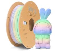 Sovol Matte PLA Rainbow Filament 1.75 mm 1kg (2.2 lbs), Multicolored Fast Change 3D Printing Materials, Dimensional Accuracy +/- 0.03 mm, Matte Macaron Rainbow