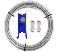 Sovol PTFE Tube 2.5mm ID 4mm OD, Length 5M/ 16.4ft, with 2 Couplers and Tubing Cutter for Bambu lab X1/ X1C/ P1P/ P1S/ A1/ A1 Mini, MMU3, K1 Max/Ender 3 V3 and Direct Drive 3D Printer