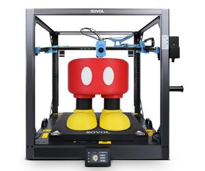 Sovol SV08 Max Large 3D Printer with Eddy Current Scanning, 700mm/s High Speed, CoreXY Kinematics, Linear Rails, Open Source, High Precision 3D Printing for Industrial, Print Size 500x500x500 mm