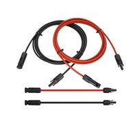 Sovolar Premium Extension Cable 5 m Black and Red Solar Cable 4 mm2 as Connection Cable with MC4 Connector for PV Module Inverter TÜV-Certified Flexible with 0% VAT for Private Customers