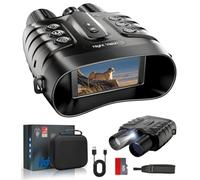 Sovonix Night Vision Goggles 4K 48MP, 10000mAh Rechargeable 8X Digital Zoom 7-Level IR Night Vision Binoculars Vista 600m can Save Photo and Video for Camping and Surveillance with 32GB Card