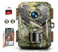 Sovonix Trail Camera WiFi Bluetooth with App, 48MP 1080P Wildlife Camera with Night Vision Motion Activated, 0.1s Trigger Speed, 90°Detection Angle with 32GB Card for Nature Wildlife Scouting