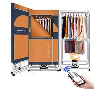 SOVORM 2-Tier Foldable 1500W Electric Heated Clothes Airer Dryer with Remote Control,Household Dryer,Warm Air Laundry Drying Rack, Digital Timer for Apartments Laundry Dorm,Energy-Efficient The New