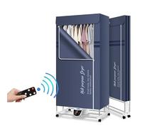 SOVORM Clothes Dryer, Electric Clothes Airer Portable Clothes Drye,Folding Clothes Drying Rack Indoor,Heated Laundry Dryer Machine with Remote Control Adjustable Timer The New