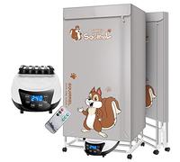 SOVORM Electric Heated Clothes Airer Dryer 2-Tier Clothes Airer Indoor Folding 1500W Large Powerful Clothes Drying Rack with Remote Control Adjustable Timer, Stainless Steel Laundry for Home The New