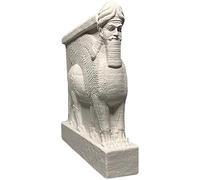 SOVORM Human-Headed Winged Bull Sculpture Perfect For Home Decor And Gift Ideas DIY Aromatherapy Candle Fragrance Stone Ornament Inspired By Assyrian Culture In Iraq (Color : 2pcs)