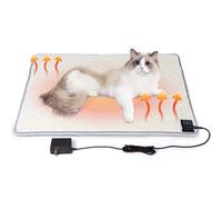 SOVPAIT Cat Heating pad Indoor,Temperature Adjustable Kitten Heating pad Newborn with 12VDC Safe Voltage and Machine Washable（S：17 * 12IN）