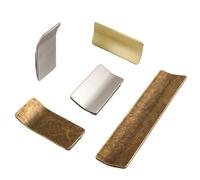 Sovrik Antique Cabinet Pulls 3pcs Retro Copper Square Kitchen Cabinet Handles Cupboard Drawer Pulls for Wardrobe & Kitchen(Brushed Gold 160mm)