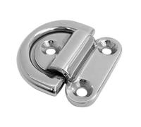 Sovrik Folding Cleats for Boats 2PCS Folding Pad Eye Lashing D Ring Tie Down Anchor Point Marine Trailer Truck Heavy duty and high strength tie