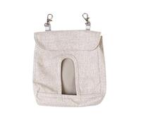 Sovrik Guinea Pig Hay Bag 2PCS Hanging Pouch Feeder Hay Bag Holder Feeding Dispenser Container for Rabbit Small Animals Pet for Small Pets Guinea Pig Hamster Hay Feeding Bag(Coffee,L)