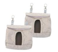 Sovrik Guinea Pig Hay Bag 2Pcs Small Pet Hay Feeding Bags Hanging Feeder for Bunny Hamster Chinchilla Cage Supplies Bag for Small Pets Guinea Pig Hamster Hay Feeding Bag