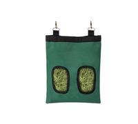 Sovrik Guinea Pig Hay Bag Rabbit Hay Bag Hanging Pouch Feeder Holder Black Durable Feeding Dispenser Container for Small Animals for Small Pets Guinea Pig Hamster Hay Feeding Bag(Green S)