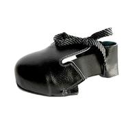Sovrik Metal Toe Cap Comfortable Black Cowhide Shoe Covers Han Dun HD-SH1001 Visitor Safety Shoes for Construction Site Anti-impact Slip Resistant for Shoe
