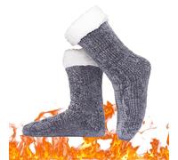 Sovtay Foozie Socks, Foozie Socks for Women, The Foozie Christmas Socks, The Foozie Socks, Cozy Soft Thick Fuzzy Non Slip (Grey,One size)