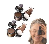 Sovtay WAVERLO-Waverlo Magic Root Cover Up, Hairline Shadow Powder Root Cover Up, Waverly Hairline Powder Blonde, Instant Hair Shading Powder, Root Touch up Cover up Hair Toppers (light brown+brown)