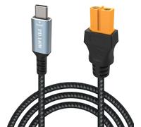 sovunis Type-C Male to XT60 Female Charging Cable 3.3FT, XT60 Adapter Cable, XT60 Fast Charging Cable Up to 140W, Output 28V 5A Max. Compatible for Tool-kitrc M7 M6 M6D M8S Charger - 1m