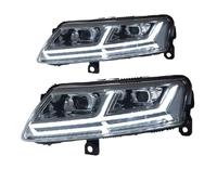 Sovxbgw Assembly Headlamp Car Headlights for A6L 2005 2006 2007 2008 2009 2010 2011 Headlight Assembly LED Daytime Running Lights Streaming front light assembly(Silver)