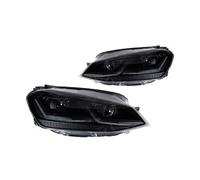 Sovxbgw Assembly Headlamp For VW For Golf 7 2013 2014 2015 2016 2017 MK7 7.5 LED Auto Headlights Assembly DRL Bifocal Lens Lamp Accessories front light assembly(Black LED,Right Hand Drive)