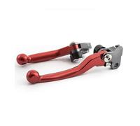 Sovxbgw Clutch Brake Lever CNC Aluminum Motocross Dirt Bike Pivot Handle Lever Brake Clutch Levers for Suzuki RMZ250 RMZ 250 2005-2006 2005 2006 Brake(3D Red)