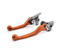 Sovxbgw Clutch Brake Lever CNC Aluminum Motocross Dirt Bike Pivot Handle Lever Brake Clutch Levers for Suzuki RMZ250 RMZ 250 2005-2006 2005 2006 Brake(3D Orange)