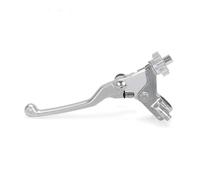 Sovxbgw Clutch Brake Lever for KX450F KX250F KX250 KX125 KX100 KX85 KX65 Handlebar Clutch Lever Handle Perch Motorcycles KX 80 85 125 250 450 500 Brake(Long Lever Silver)