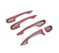 Sovxbgw Interior Door Pull Handle Trim Car Carbon Fiber Door Handle Cover Trim for W205 for GLC X253 2015-2018 Chrome Interior Door Handle