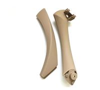 Sovxbgw Interior Door Pull Handle Trim Car Inner Door Beige Black Inside Pull Handle Outer Cover Trim Set for BMW 3Series E90 E91 E92 316 318 320 325 328i 2004-2012 Interior Door Handle(Beige Left)